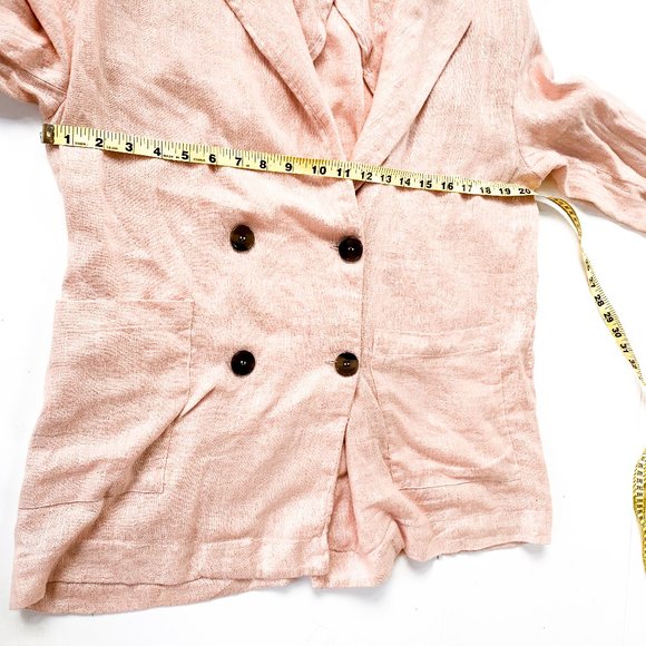 NWT anthropologie pink kaye blazer +front pockets - Picture 2 of 5